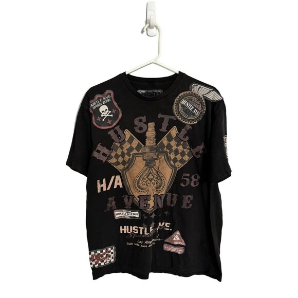 Hustle avenue los angeles‎ graphic t shirt size L - Picture 1 of 4